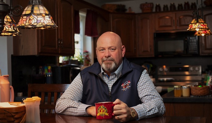 Bob Brooks at home